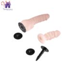 Esta imagen describe la de Forma de Uso y Presentación l Consolador doble con arnés