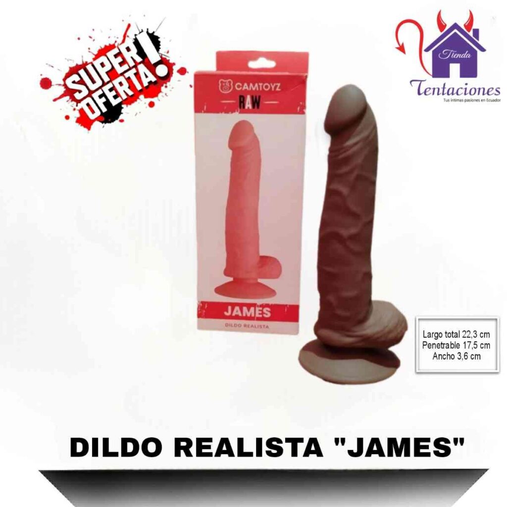 Consolador James- Tienda Tentaciones-Sex Shop Ecuador