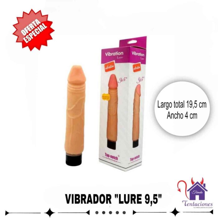 Vibrador Lure 9,5- Tienda tentaciones- Sex Shop Ecuador