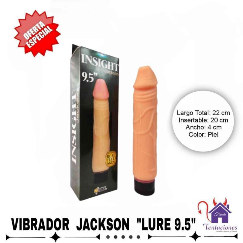 Vibrador Lure 9,5- Tienda tentaciones- Sex Shop Ecuador