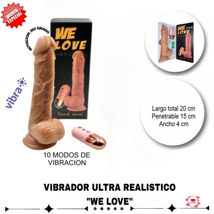 Vibrador ultra realistico We love-Tienda Tentaciones-Sex Shop Ecuador