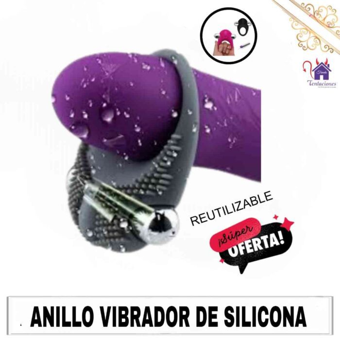 Anillo vibrador de silicona-Tienda Tentaciones -Sex Shop Ecuador