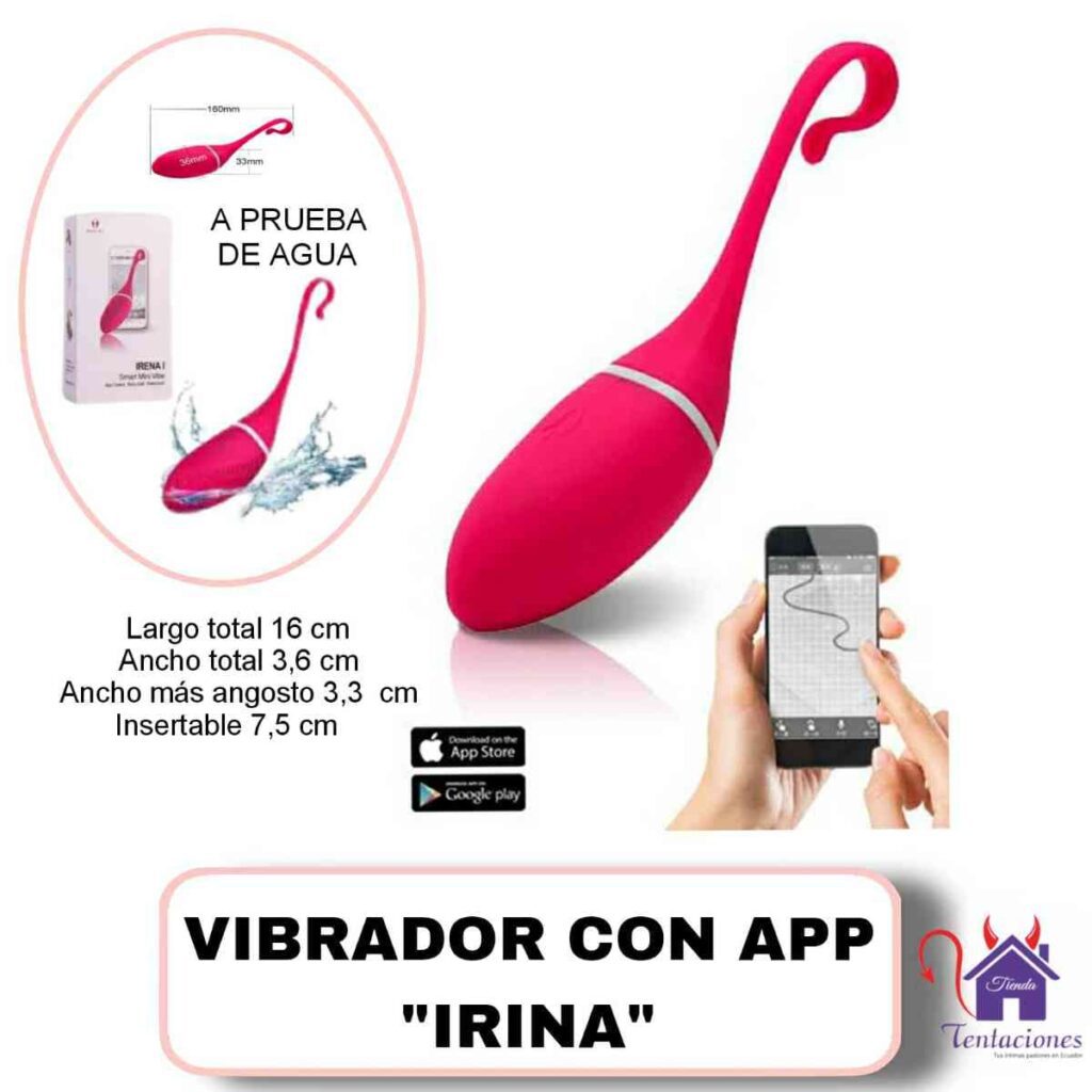 Vibrador con App Irina-Tienda Tentaciones-Sex Shop Ecuador
