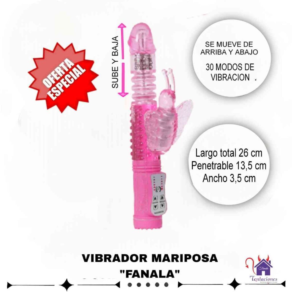 Vibrador fanala mariposa-Tienda Tentaciones-Sex Shop Ecuador