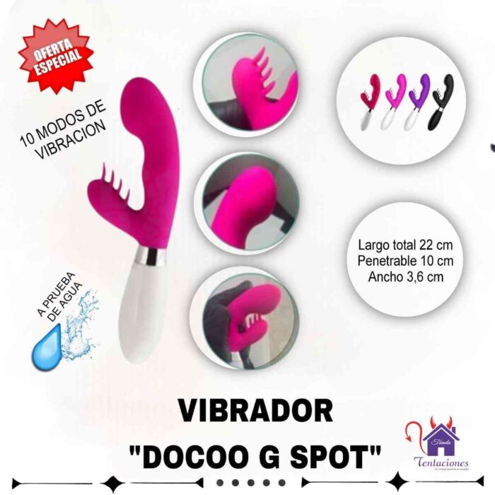 Vibrador Docoo-Tienda Tentaciones-Sex Shop Ecuador