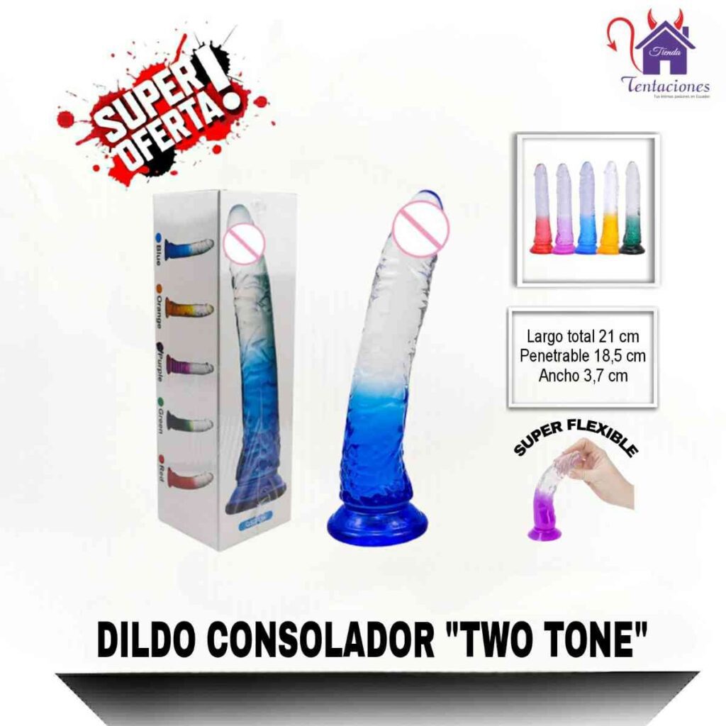 Consolador Two Tone-Tienda Tentaciones-Sex Shop Ecuador