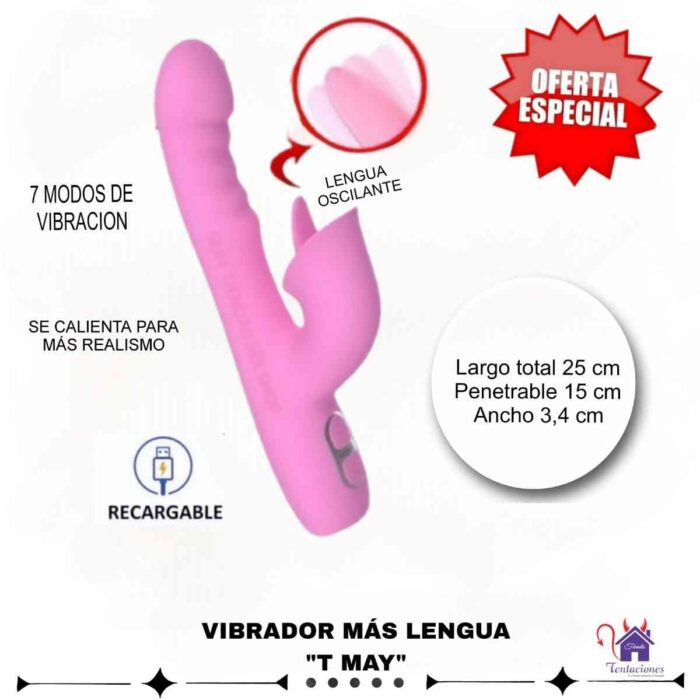 Vibrador T may -Tienda Tentaciones-Sex Shop Ecuador