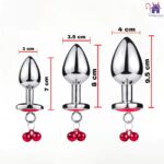 Esta imagen describe las Medidas y Características del Plug Anal de Campana