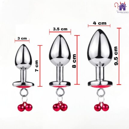 Esta imagen describe las Medidas y Características del Plug Anal de Campana