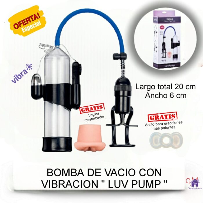 Bomba de Vacio con Vibración Luv Pump-Tienda Tentaciones-Sex Shop Ecuador