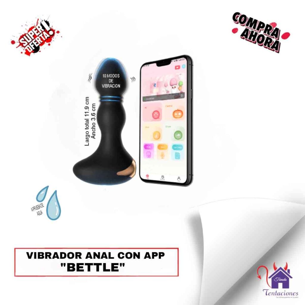 Plug Anal App Bettle-Tienda Tentaciones-Sex Shop Ecuador