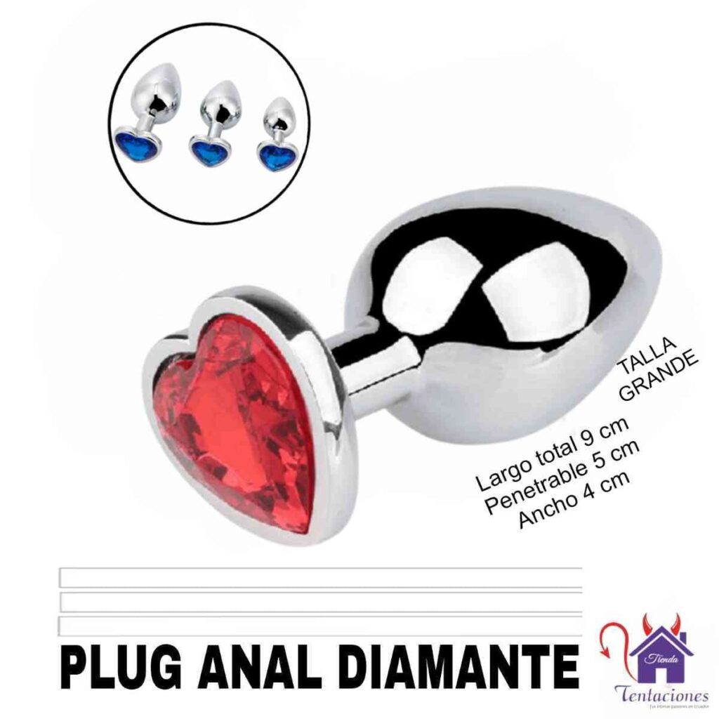 Plug Anal Diamante G-Tienda Tentaciones-Sex Shop Ecuador