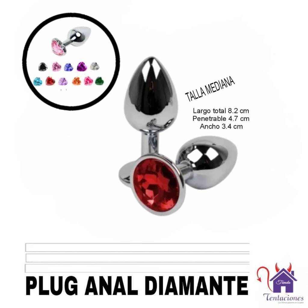 Plug Anal Diamnate M-Tienda Tentaciones- Sex Shop Ecuador