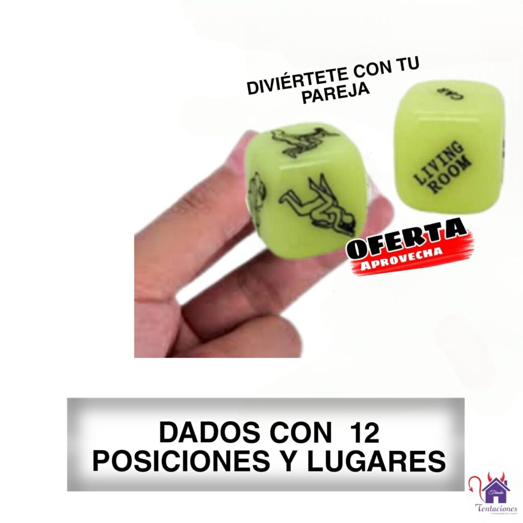 Dados 12 posiciones y lugares-Tienda Tentaciones-Sex Shop Ecuador