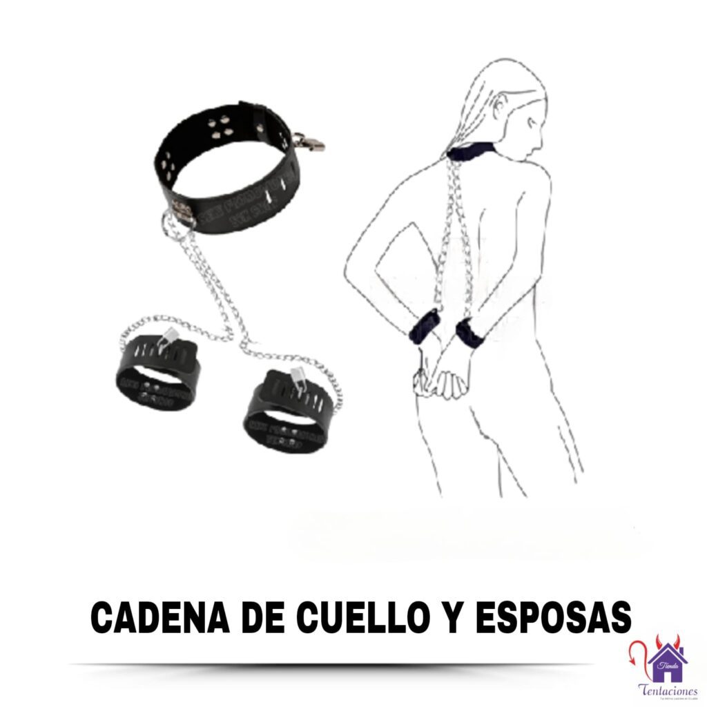 Cadena de cuello y esposas-Tienda Tentaciones-Sex Shop Ecuador