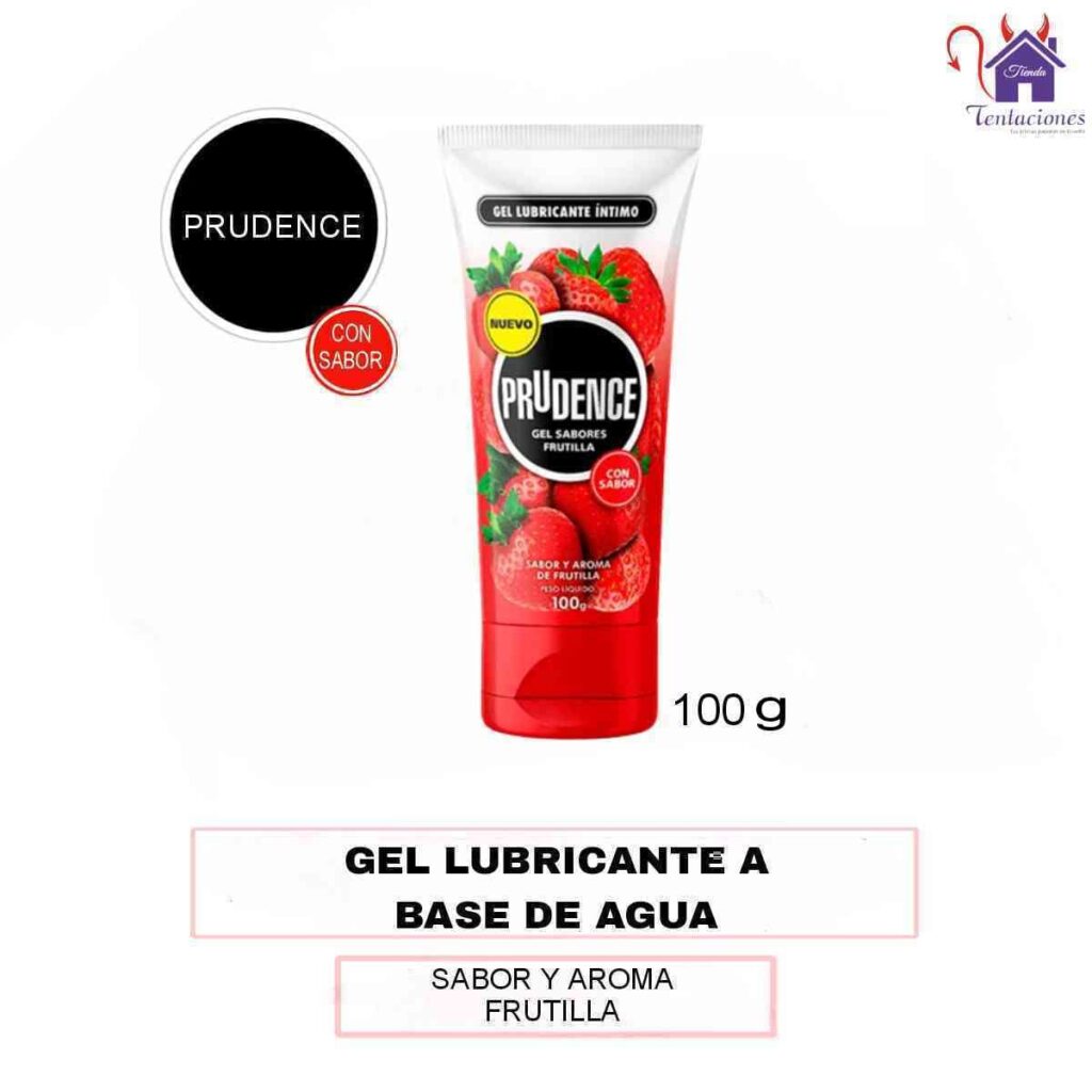 Lubricante Prudence Frutilla-Tienda Tentaciones-Sex Shop Ecuador