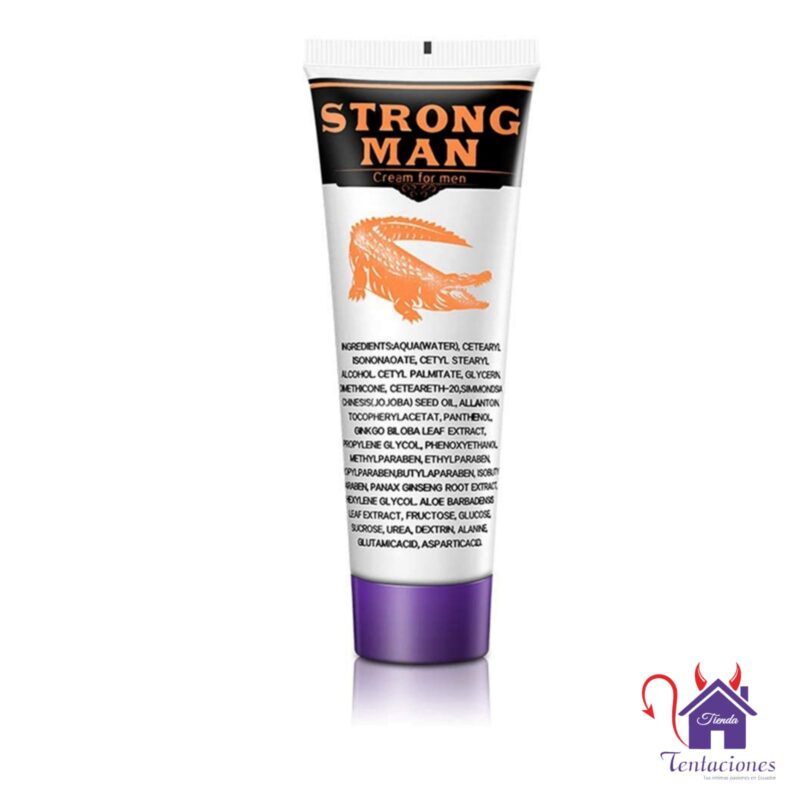 Crema Alargadora de pene Strong Man-Tienda Tentaciones-Sex Shop Ecuador