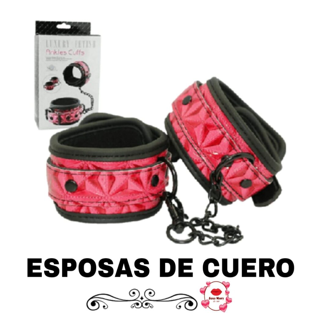 Esposas de cuero reforzadas-Tienda Tentaciones-Sex Shop Ecuador
