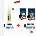 Esta imagen describe la Presentación y Características del Combo Mega Sex mas Powers X