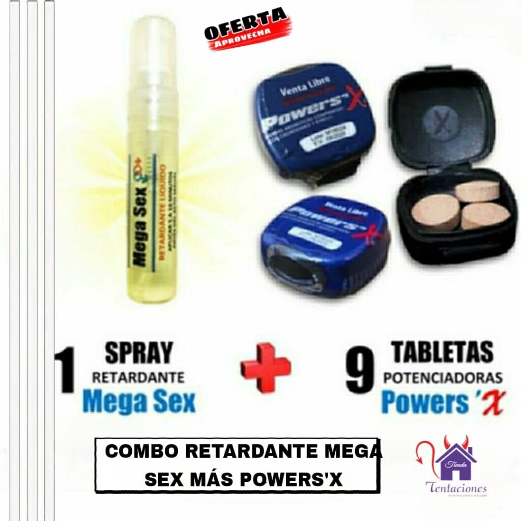 Combo Mega Sex mas Powers-Tienda Tentaciones-Sex Shop Ecuador