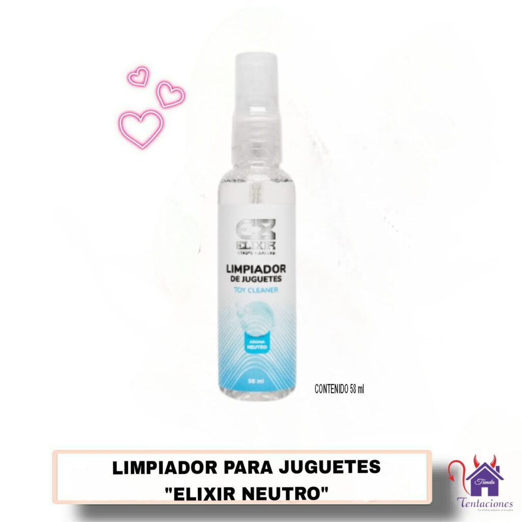 Limpiador de Juguetes Elixir Neutro-Tienda Tentaciones-Sex Shop Ecuador