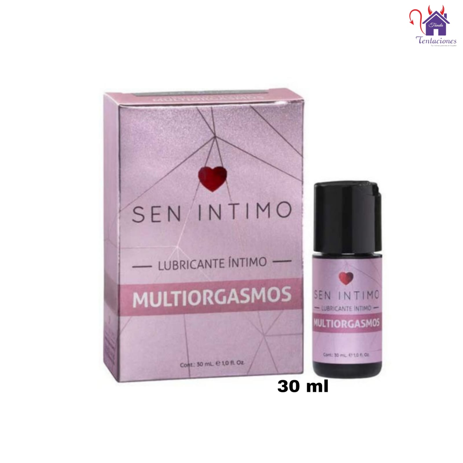 Lubricante Multiorgasmos Sen Intimo-Presentacion y Contenido Esta imagen describe la Presentación y Contenido del Lubricante Multiorgasmos Sen Intimo