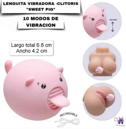 Lenguita Vibradora Sweet Pig-Tienda Tentaciones-Sex Plus Ecuador