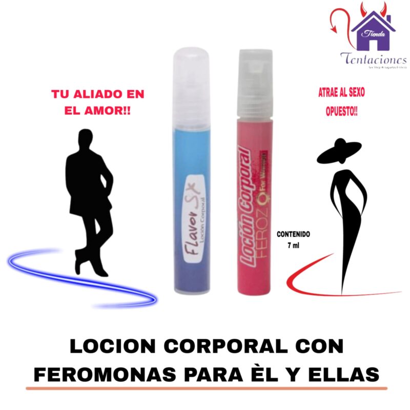 Locion Corporal con Feromonas para èl y ellas-Tienda Tentaciones-Sex Shop Ecuador