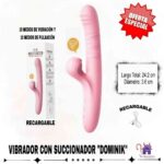 Vibrador con Succionador Dominik-Tienda Tentaciones-Sex Shop Ecuador