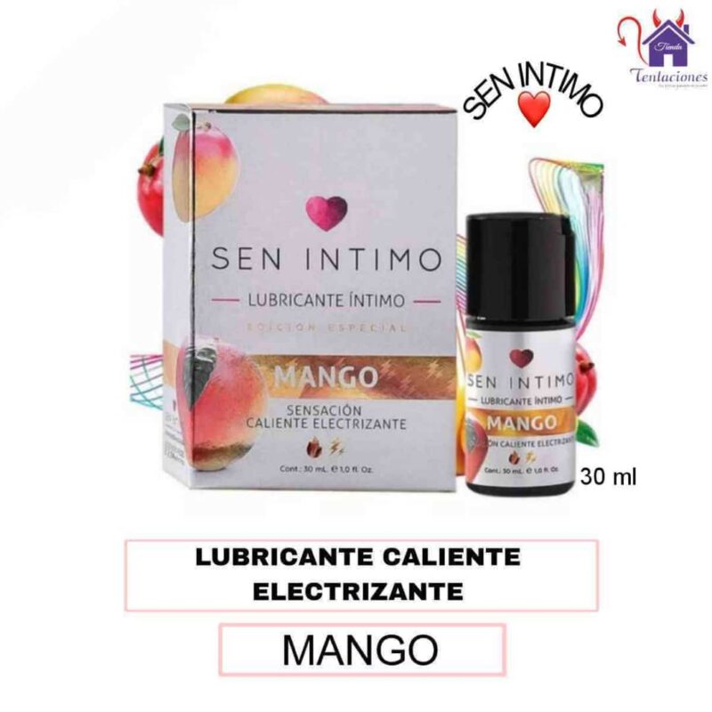 Lubricante Caliente Electrizante de Mango Sen Intimo-Tienda Tentaciones-Sex Shop Ecuador