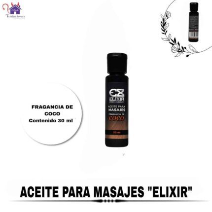 Aceite para masajes Elixir-Tienda Tentaciones-Sex Shop Ecuador
