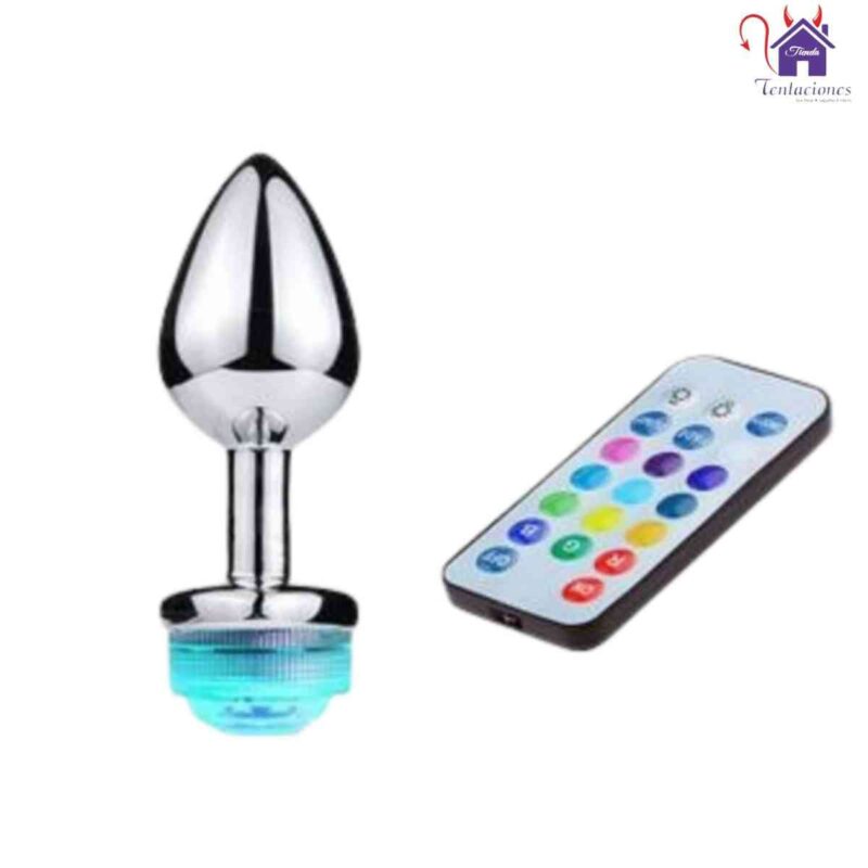Plug Anal Luminoso con control remoto Yako-Tienda Tentaciones-Sex Shop Ecuador