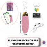 Huevo Vibrador con App Elenor Majestic-Tienda Tentaciones-Sex Shop Ecuador