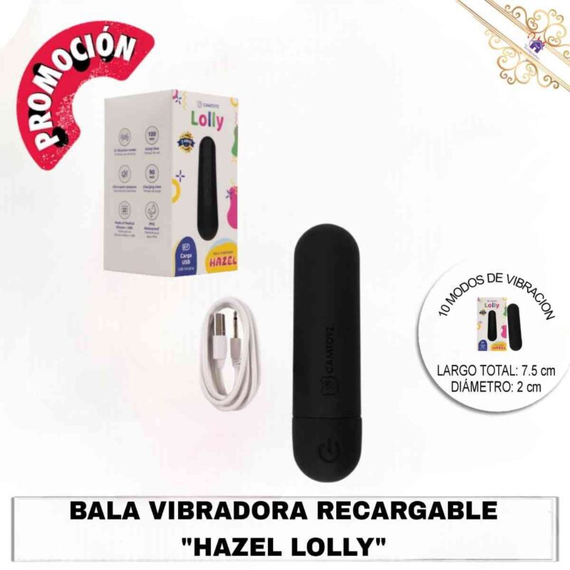 Bala Vibradora Recargable Hazel Lolly-Tienda Tentaciones-Sex Shop Ecuador