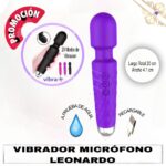 Esta imagen describe la Forma de Uso y Presentation del Vibrador Hitachi Masajeador Leonardo