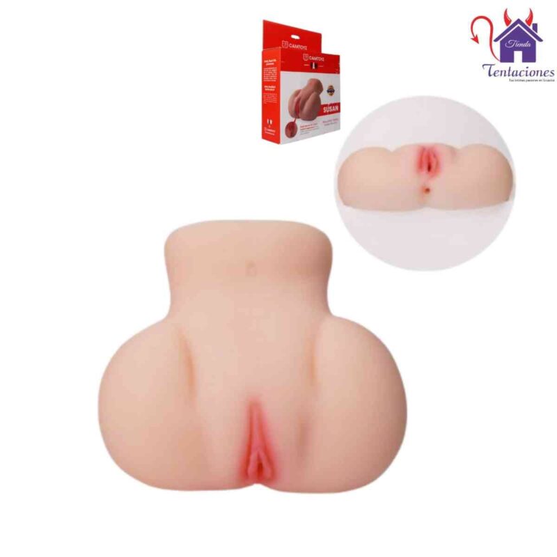 La imagen describe la parte frontal del Torso Masturbador Realista Susan