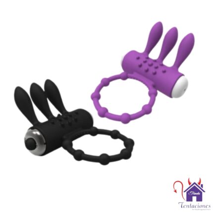 La imagen describe la Presentación del Anillo Vibrador con tres orejitas