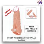 Funda o Extensión  Vibradora con pupilas Caimán - Imagen 2