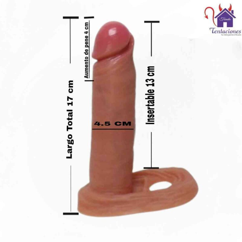 La imagen describe las Medidas de la Funda o Extensión Hendry