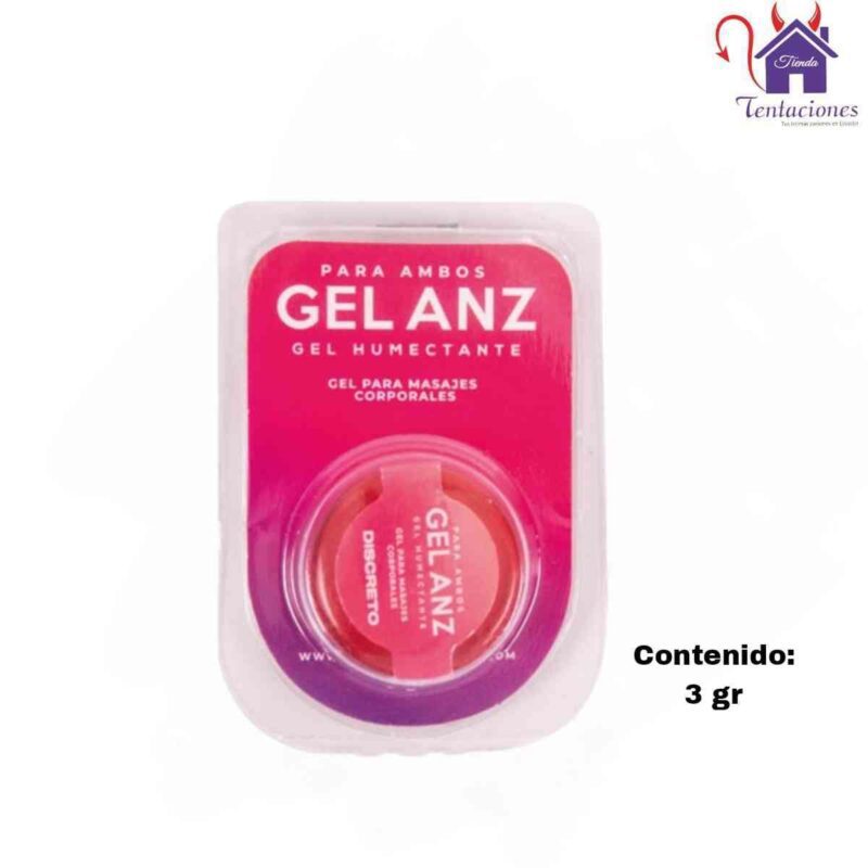 La imagen describe el Contenido del y Características Gel Anal-Gel Anz