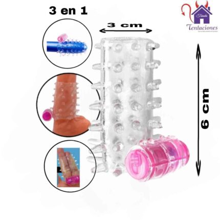 La imagen describe las Medidas de la Semi Funda con Vibración Power Man