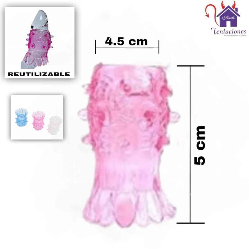 La imagen describe las Medidas de la Mini Funda con Pupilas y Aletas