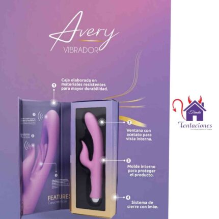 Esta imagen describe la Forma de Uso y Características del Vibrador Avery Majestic Pro