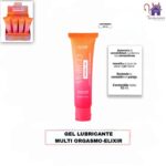 Esta imagen describe la Presentación y Características del Gel Lubricante Multi Orgasmo-Elixir