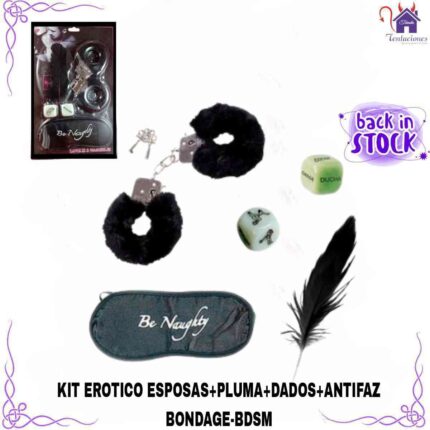 Esta imagen describe la Presentación y Forma de Uso del Kit Erótico-Bondage-BDSM