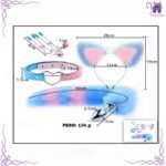 Esta imagen describe las Medidas y Características del Kit Fantasy