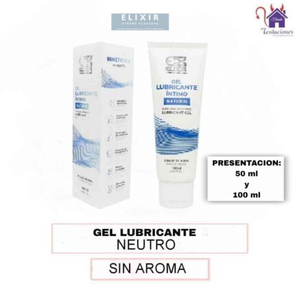 Esta imagen describe la Presentación y Forma de Uso del Lubricante Neutro Elixir