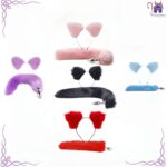 Plug Anal cola de zorro con diadema - Imagen 3