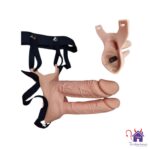 Esta imagen describe las Medidas y Presentación del Arnés Hueco con Vibración Jivai