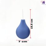 La imagen describe las Medidas y Características del Enema o Ducha Anales Adonis M